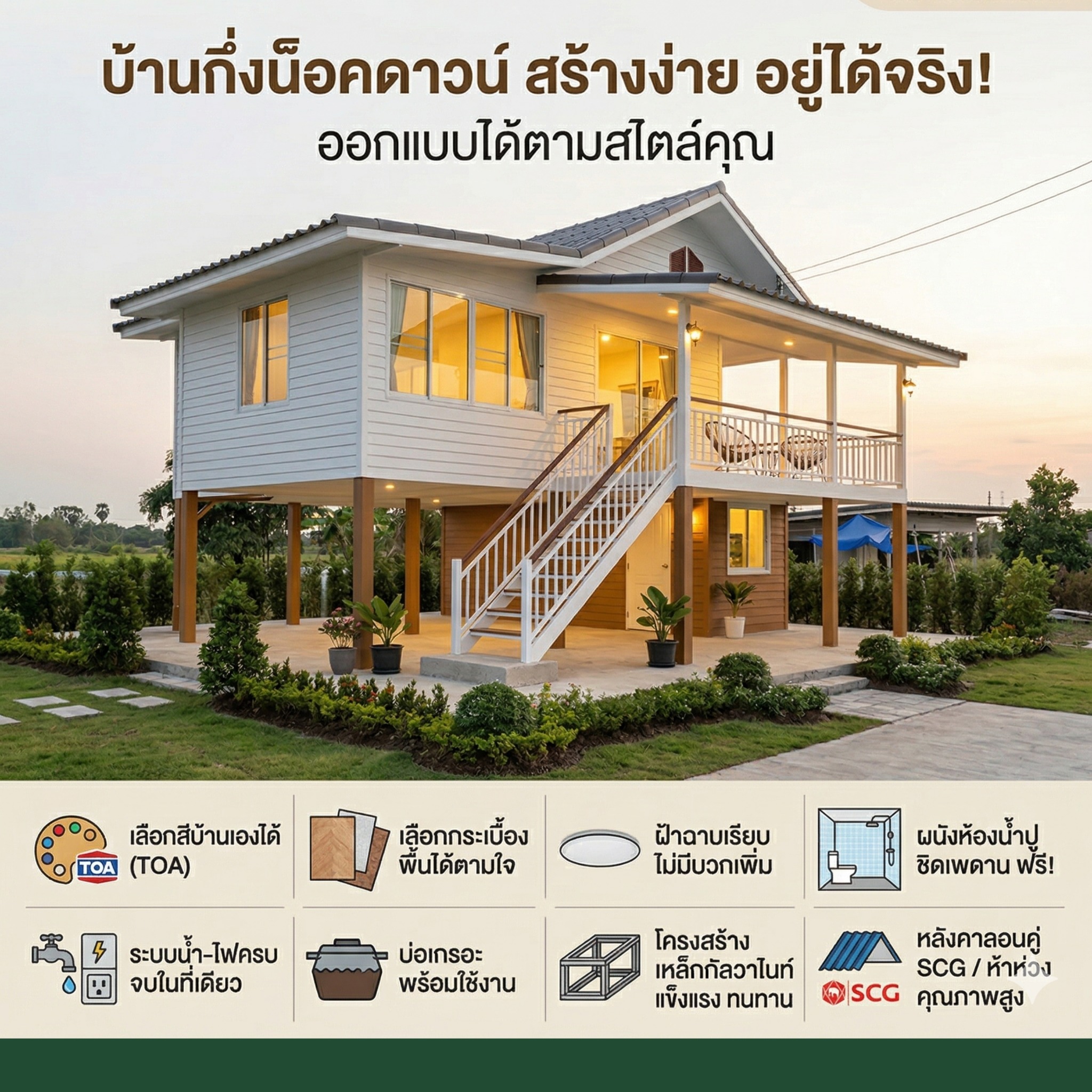 ตัวอย่างโพสต์ บ้านกึ่งน็อกดาว ทีบี นครสวรรค์ ลำดับที่ 29